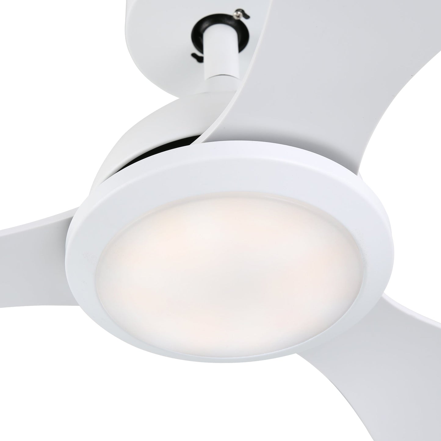 OVIOS 52‘’ Remote Control Ceiling Fan Reversible 3 Blades with LED Light and 6 Wind Speeds, DC Motor