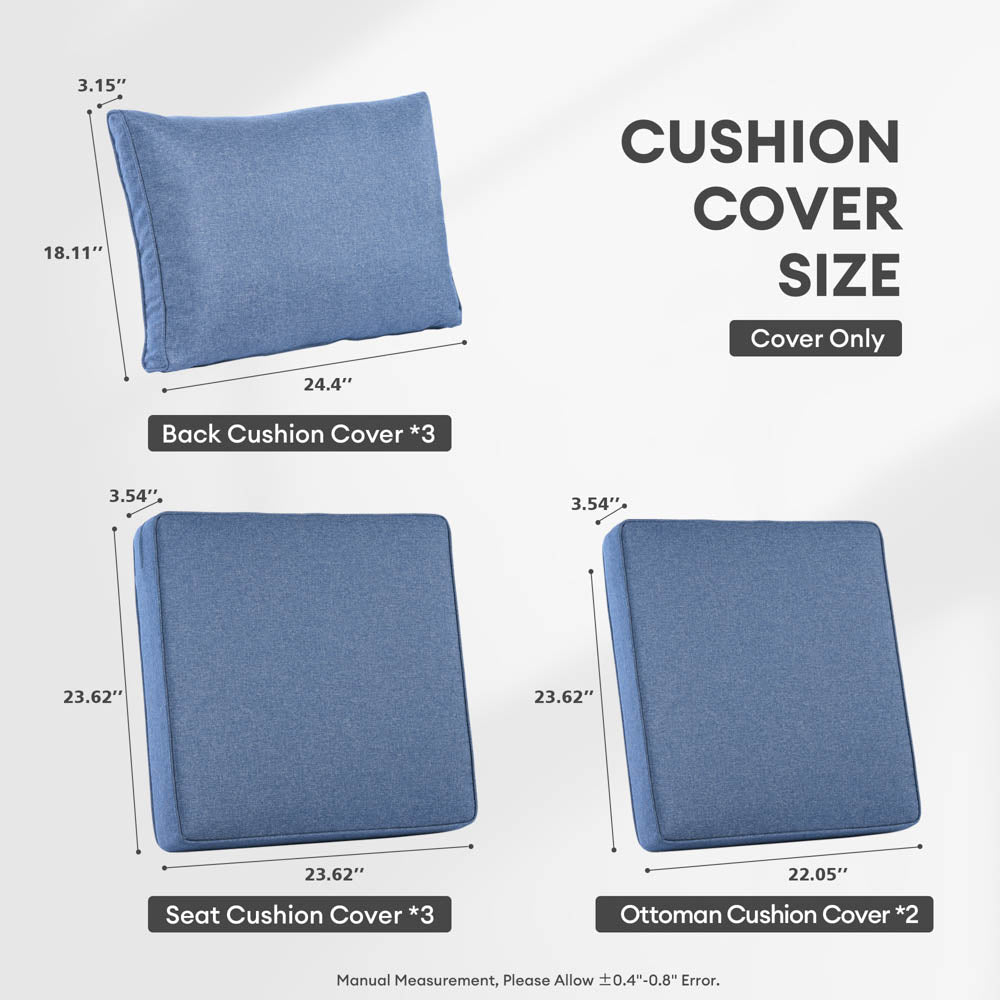 OVIOS New Vultros Series Replacement Seat, Back Cushion Cover(Refer to the Dimension in Description,Only cover)