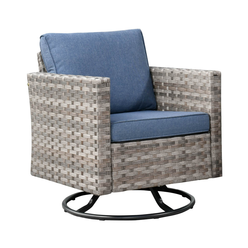 OVIOS Rocking Chair Outdoor Table and Chairs matching BBR broad handrails series
