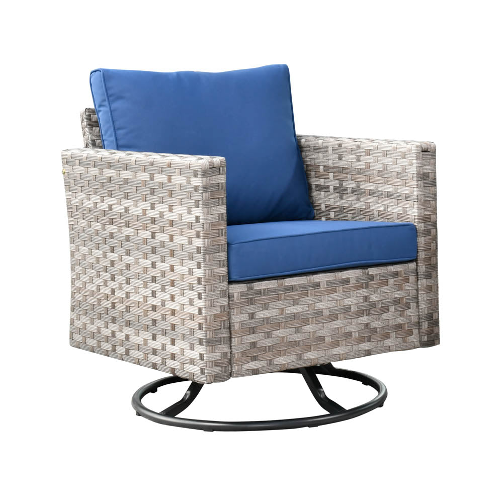 OVIOS Rocking Chair Outdoor Table and Chairs matching BBR broad handrails series