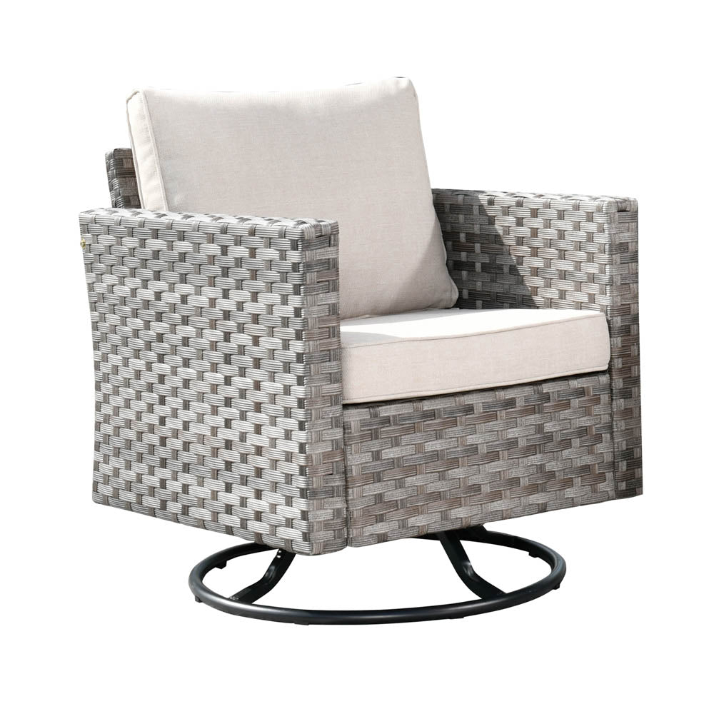 OVIOS Rocking Chair Outdoor Table and Chairs matching BBR broad handrails series