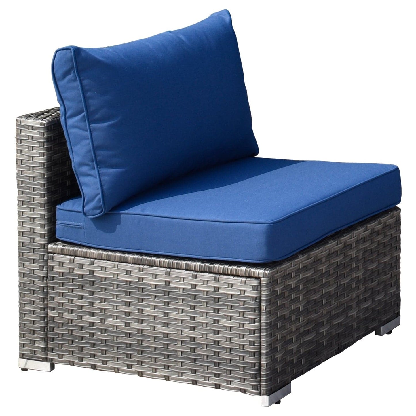 OVIOS Outdoor Sectional Furniture 9-Piece with Cushions and Table