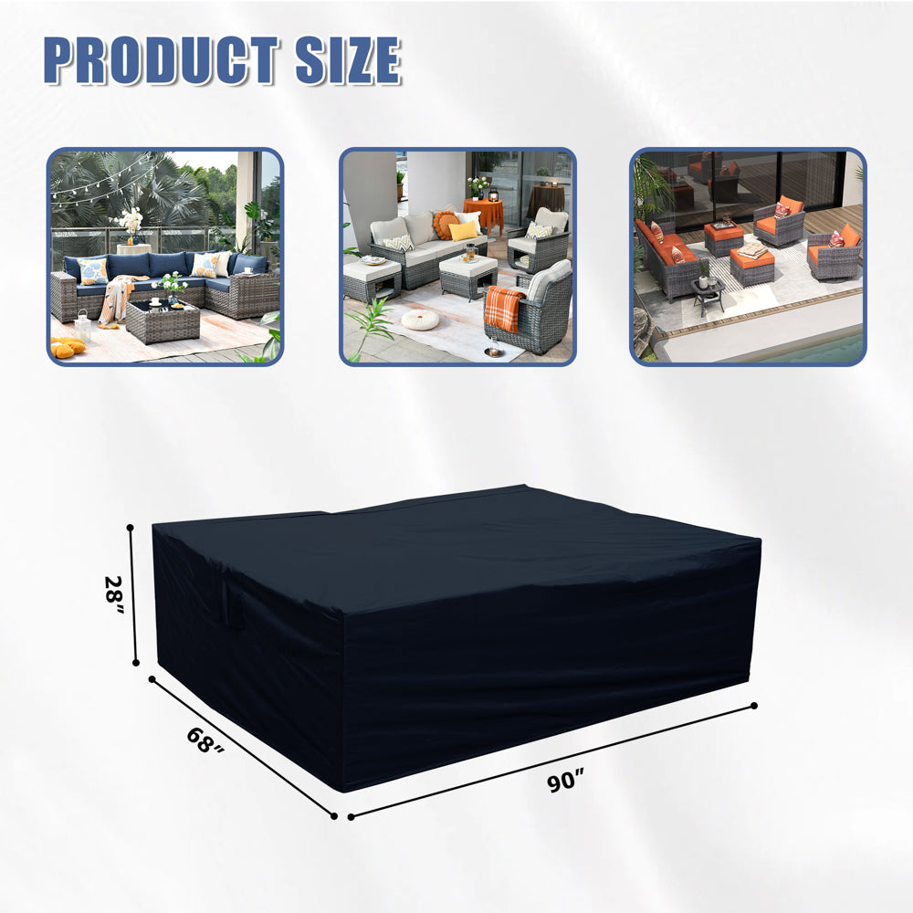 OVIOS Patio Furniture Set Cover Waterproof Universal Type Multiple Sizes