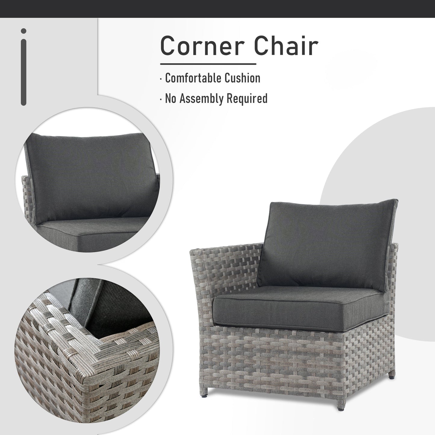 OVIOS Patio Furniture Set 10-Piece include 42"Rectangle Fire Pit Table&Swivel Chairs, Partially Assembled,BRS Series