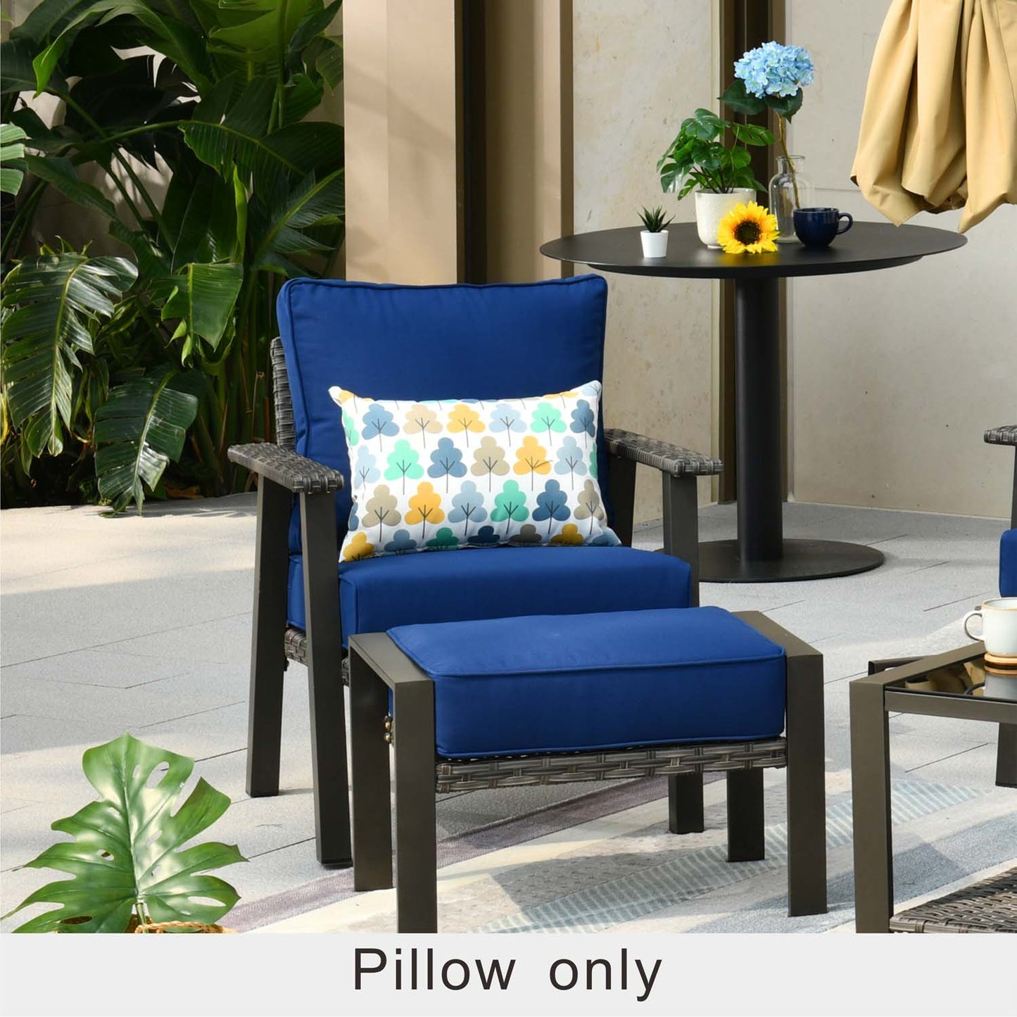 OVIOS 17.7'' x 11.8'' Rectangular Pillow Cover & Insert (Set of 2)