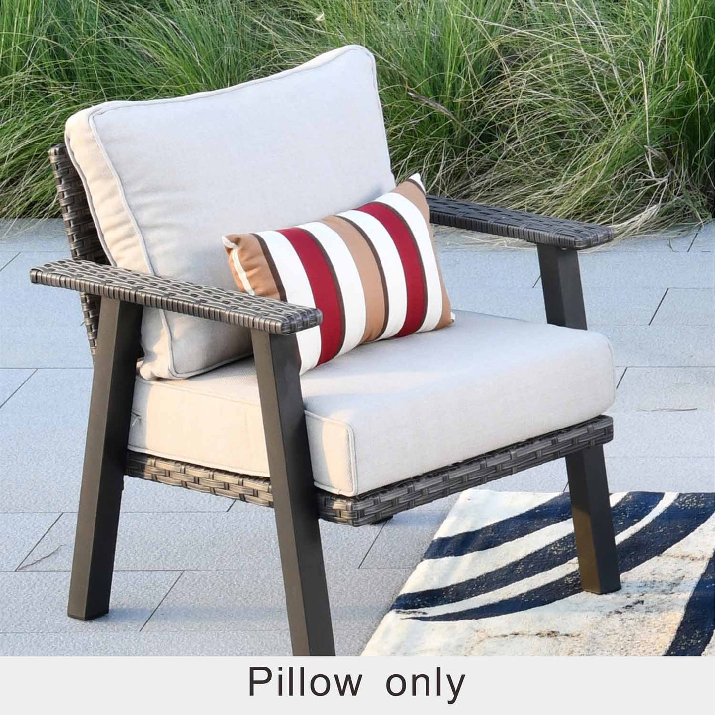 OVIOS 17.7'' x 11.8'' Rectangular Pillow Cover & Insert (Set of 2)