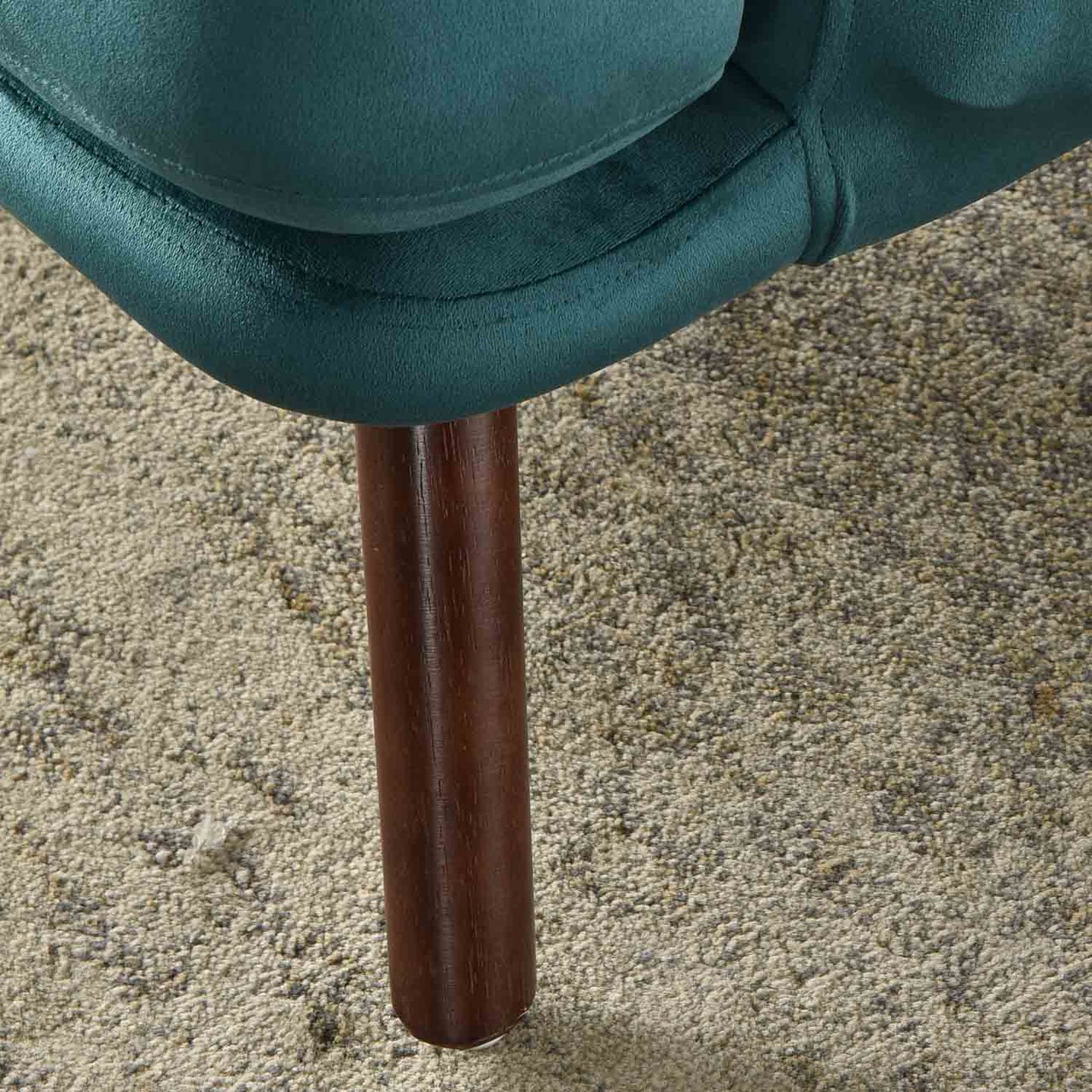 OVIOS Living Room Accent Chair with Ottoman, 6 Angles Adjustable