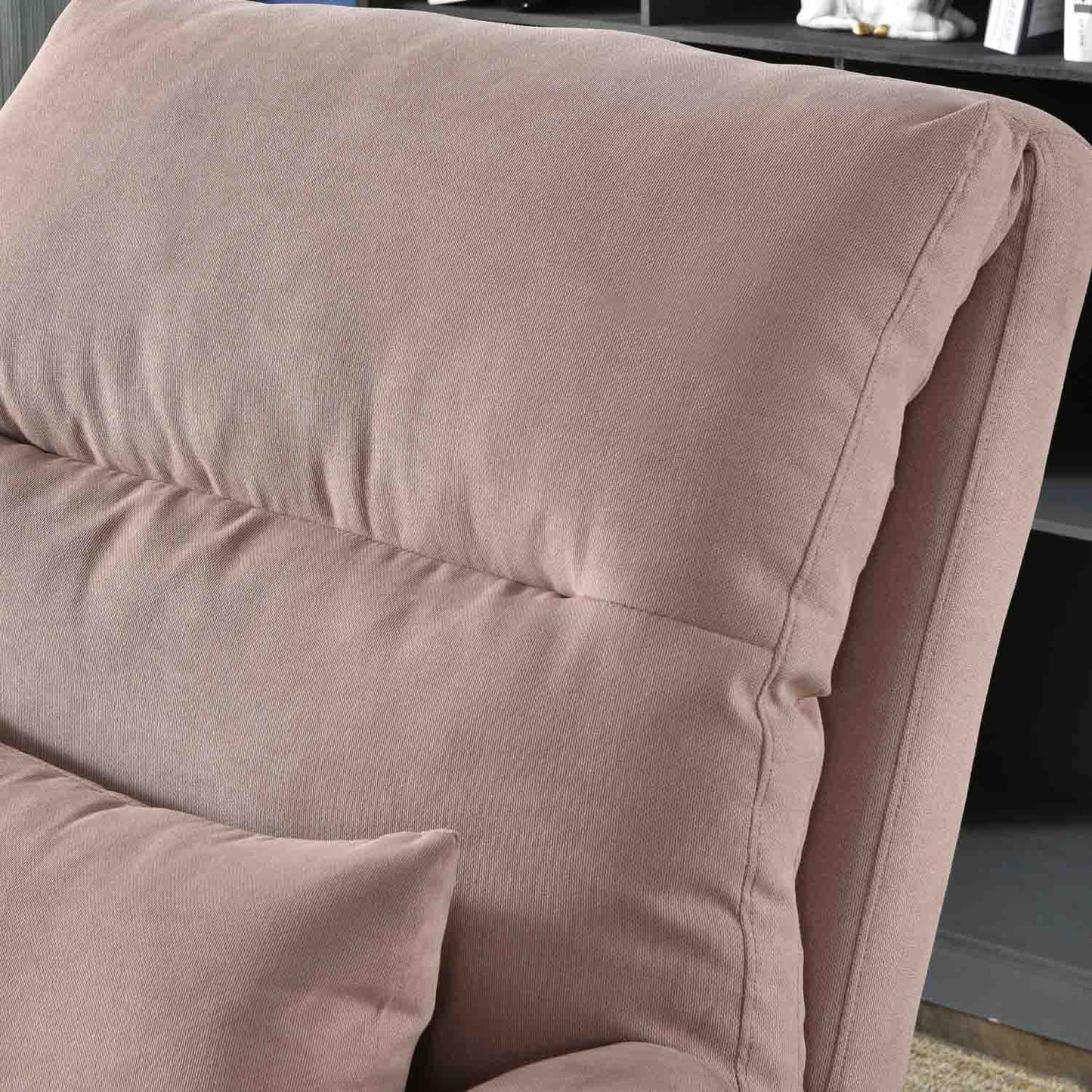 OVIOS Living Room Accent Chair with Ottoman, 6 Angles Adjustable