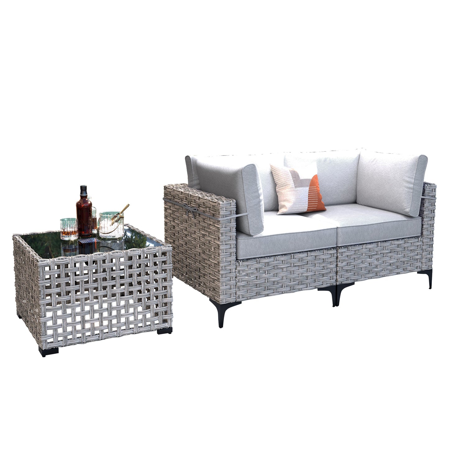 SKT Series - Sectional Outdoor Furniture Set 3-Piece