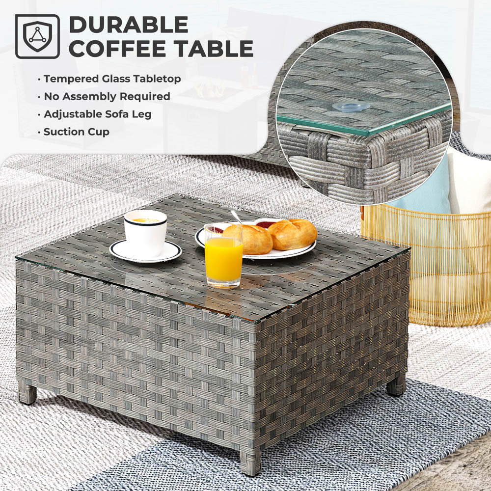 OVIOS New Rimaru Series Patio Furniture Set  9-Piece include Swivel Chairs Set Partially Assembled