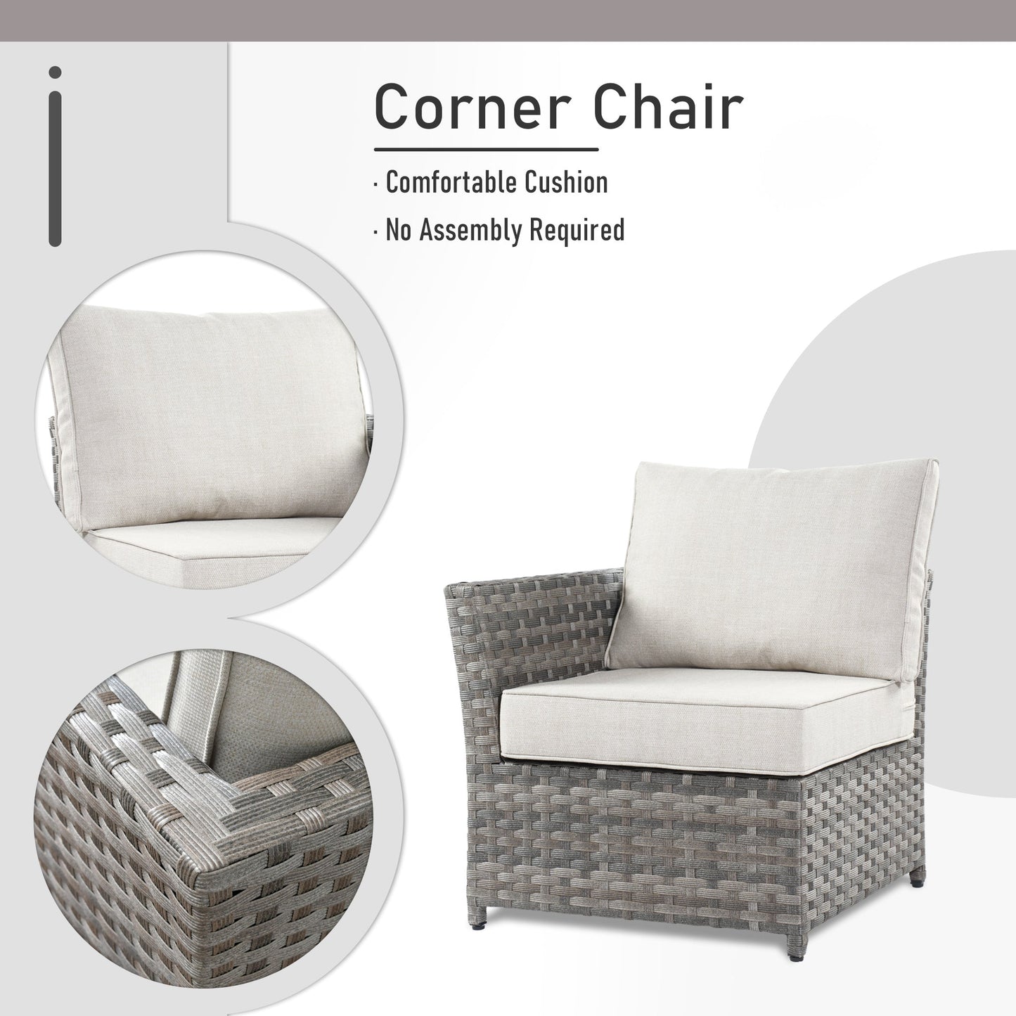 OVIOS Patio Furniture Set 10-Piece include 42"Rectangle Fire Pit Table&Swivel Chairs, Partially Assembled,BRS Series