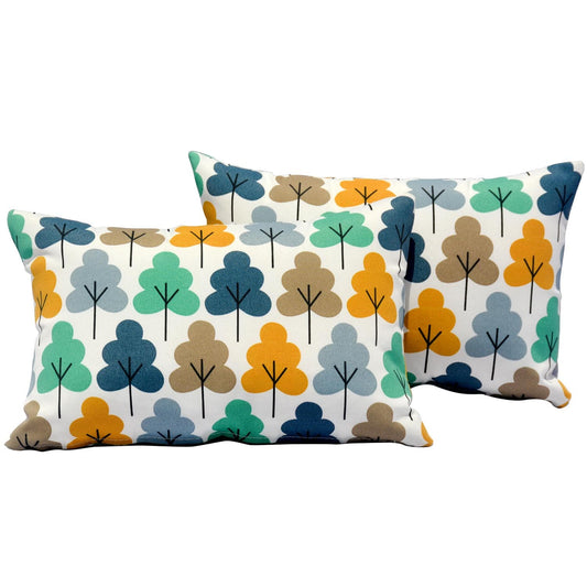 OVIOS 17.7'' x 11.8'' Rectangular Pillow Cover & Insert (Set of 2)